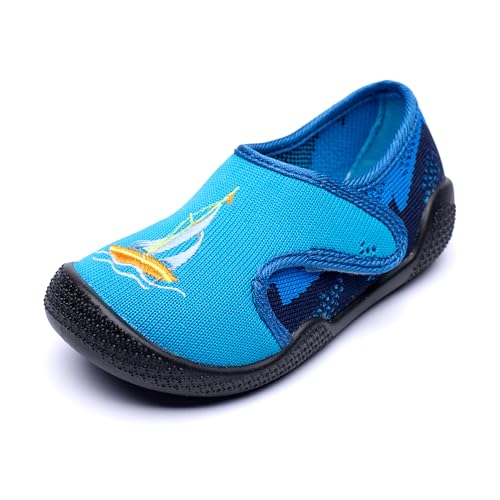 Nordan Kinder Aquaschuhe Wassersportschuh. Turnschläppchen für Mädchen & Jungen – Badeschuhe Kinder für Strand, Pool & Zuhause.411250.blau 0600, 26 von Nordan