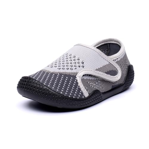 Nordan Kinder Aquaschuhe Wassersportschuh. Turnschläppchen für Mädchen & Jungen – Badeschuhe Kinder für Strand, Pool & Zuhause.412150.grau 1900, 27 von Nordan