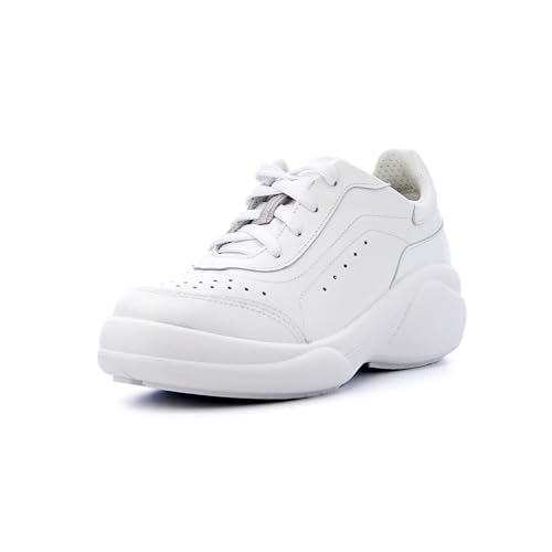 Nordan Modische Sneaker Damen. Sportschuhe Damen aus Leder. Art. 4703R weiß 400, 38 von Nordan