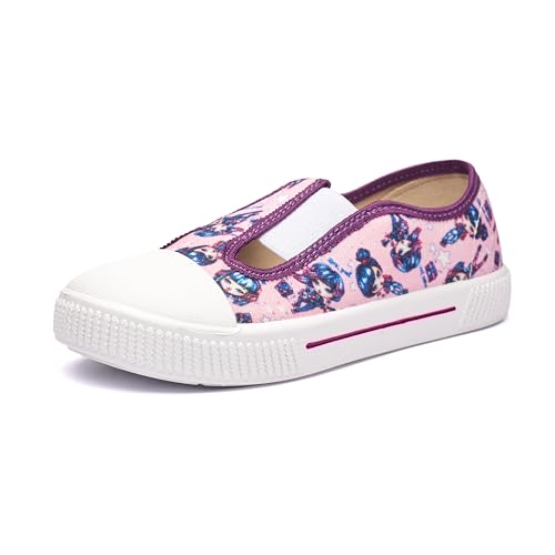 Nordan New 910550 Bequeme und rutschfeste Kinderschuhe aus Textil für Spaziergänge, Kindergarten und Zuhause rosa 3499 29 von Nordan