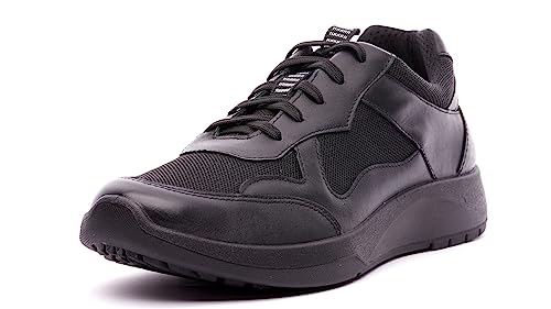 Nordan Original Sneaker Herren. Bequeme Trainers aus Leder. Art. 48160/48170, schwarz 160100, 40 von Nordan