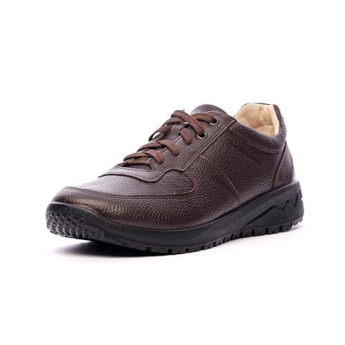 Nordan Original Sneaker Herren. Bequeme Trainers aus Leder. Art. 5302R (braun 300, 41) von Nordan