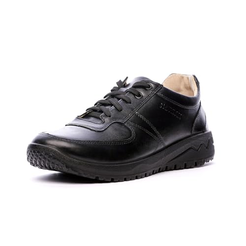 Nordan Original Sneaker Herren. Bequeme Trainers aus Leder. Art. 5302R (schwarz 110, 42) von Nordan