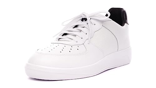 Nordan Original Sneaker Herren. Bequeme Trainers aus Leder. Art. 81140 weiß 400, 42 von Nordan