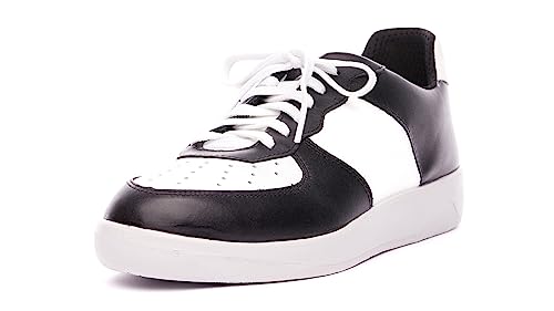 Nordan Original Sneaker Herren. Bequeme Trainers aus Leder. Art. 81140 weiß schwarz 014, 43 von Nordan