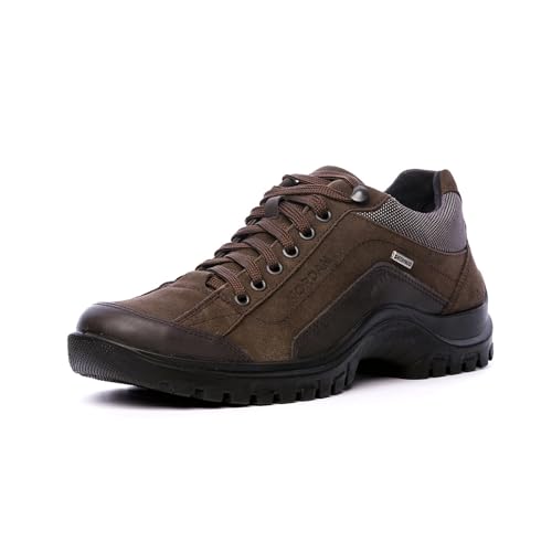 Nordan Original Sneaker Herren. Bequeme warm gefütterte Trainers mit Membran. Herren Schuhe aus Leder. Art. 27680 (braun 301, 42) von Nordan