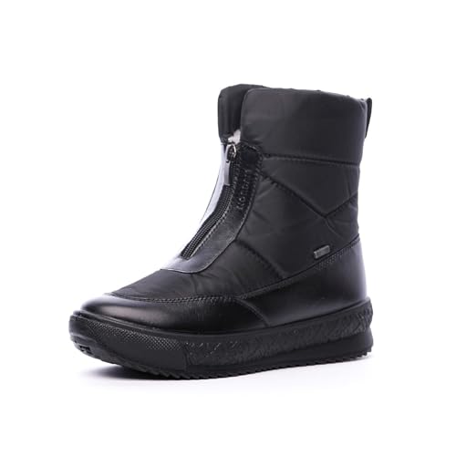 Nordan Stylische Winterschuhe Damen. Wasserdichte Boots Damen. Warme und bequeme Winterstiefel Damen gefüttert. Art. 8754R (schwarz 100, 42) von Nordan