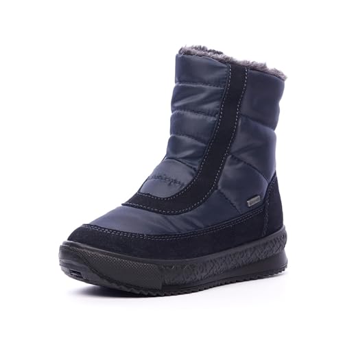 Nordan Stylische Winterschuhe Damen. Wunderschöne wasserdichte Boots Damen. Warme und bequeme Winterstiefel Damen gefüttert. Art. 8201R (dunkelblau 880, 39) von Nordan