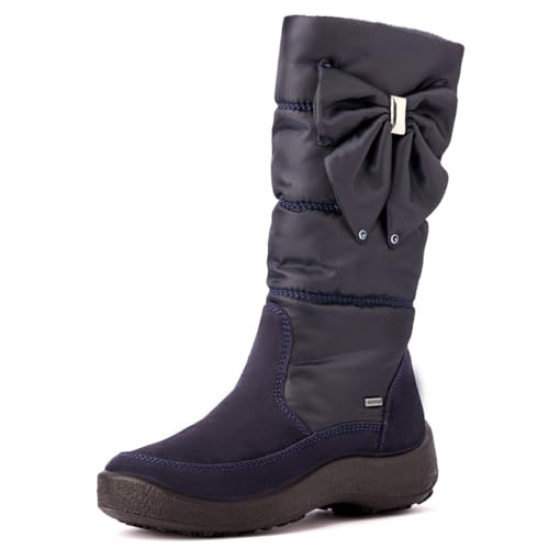 Nordan Wasserdichte Winterstiefel für Mädchen. Stylische Winterschuhe für Mädchen mit Membran und Strickpelz. Wasserdichte Kinderschuhe Membran.2456 37 von Nordan