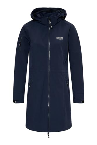 Nordberg Gisella - Softshell Outdoor Sommerjacke Damen - Dark Navy Melange - Größe M von Nordberg