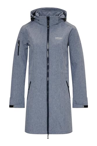 Nordberg Gisella - Softshell Outdoor Sommerjacke Damen - Ocean Blue Melange - Größe S von Nordberg