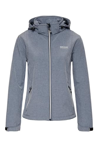 Nordberg Rinda - Softshell Outdoor Sommerjacke Damen - Hellblau Melange - Größe M von Nordberg