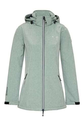 Nordberg Ronda - Softshell Outdoor Sommerjacke Damen - Green Melange - Größe M von Nordberg
