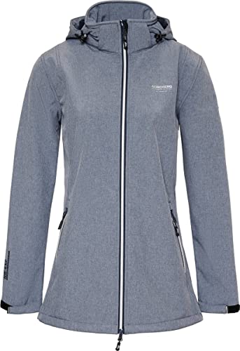 Nordberg Ronda - Softshell Outdoor Sommerjacke Damen - Light Grey Melange - Größe S von Nordberg