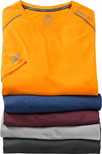 NORDCAP 5er Pack Funktionsshirts, Fitness T-Shirts für Herren & Damen in Trend-Farben, atmungsaktive Sportkleidung, Sportshirt, Größe: M - 3XL von NORDCAP