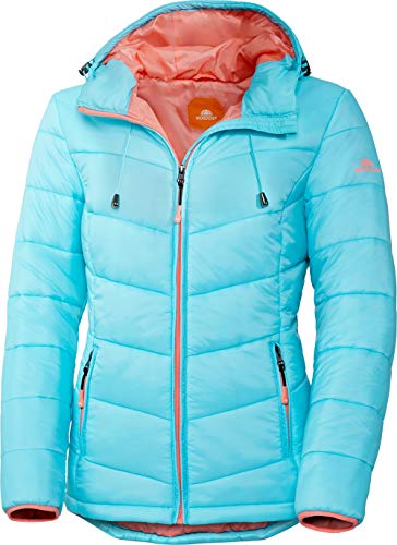 NORDCAP Damen Jacke in Daunenoptik, warme Steppjacke in Türkis, tolle Übergangs- & Winterjacke, 100% Wattierung (Gr: 36-50) von NORDCAP