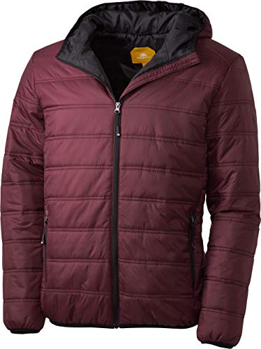 NORDCAP Herren Stepp-Jacke in Daunenoptik, Outdoorjacke, tolle Übergangs- & Winterjacke, 100% Wattierung, Bordeaux, L von NORDCAP