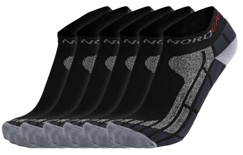 Nordcap Sportsocken (Set, 6-Paar) angenehm, atmungsaktiv und fußschonend in raffinierter Ausführung von Nordcap
