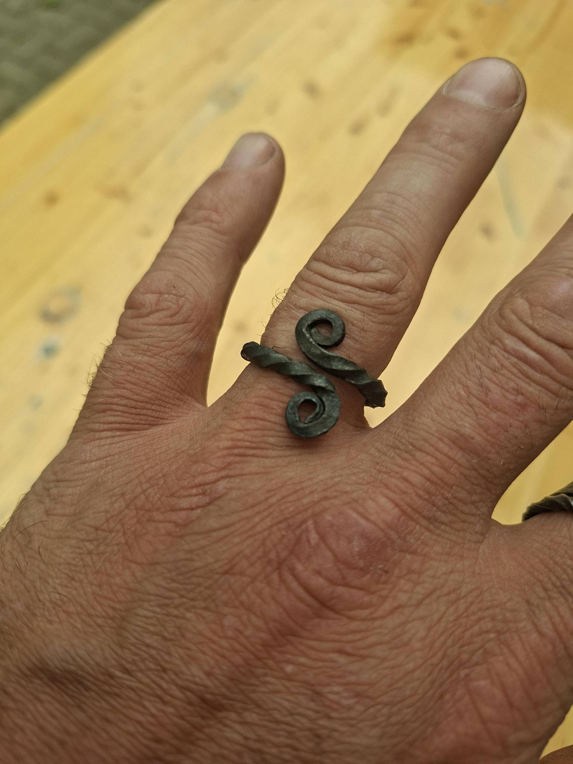 Wikingerring Handgeschmiedet 21mm von Nordeisen