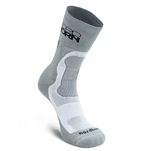 Nordhorn Wandersocken/Trekkingsocken Antibakterielle Atmungsaktive Funktionssocken für Herren und Damen mit Bambusfaser/Gr.41,42,43/ Grau von Nordhorn
