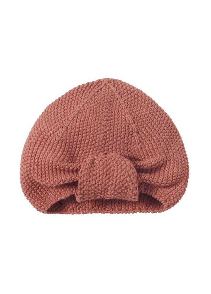 Nordic Coast Company Strickmütze Baby Turban Turbanmütze für Neugeborene 100% Baumwolle Kupfer Rot von Nordic Coast Company