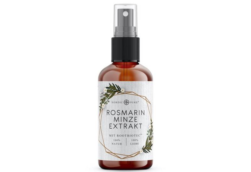 Nordic Pure® Haarserum Nordic Pure Rosmarin-Minze-Extrakt mit RootBioTec™, für eine belebende Kopfhautpflege, alle Haartypen & auch als Bartpflege – Alkoholfrei von Nordic Pure®