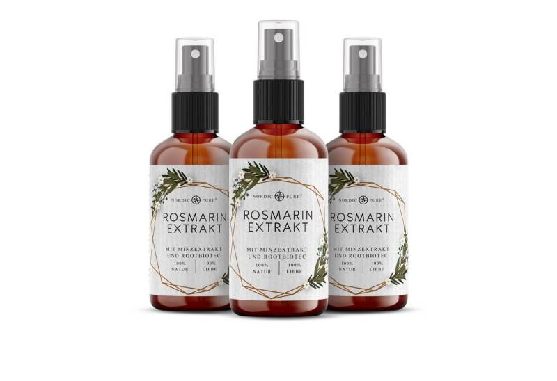 Nordic Pure® Haarserum Nordic Pure Rosmarin-Minze-Extrakt mit RootBioTec™, für eine belebende Kopfhautpflege, alle Haartypen & auch als Bartpflege – Alkoholfrei von Nordic Pure®