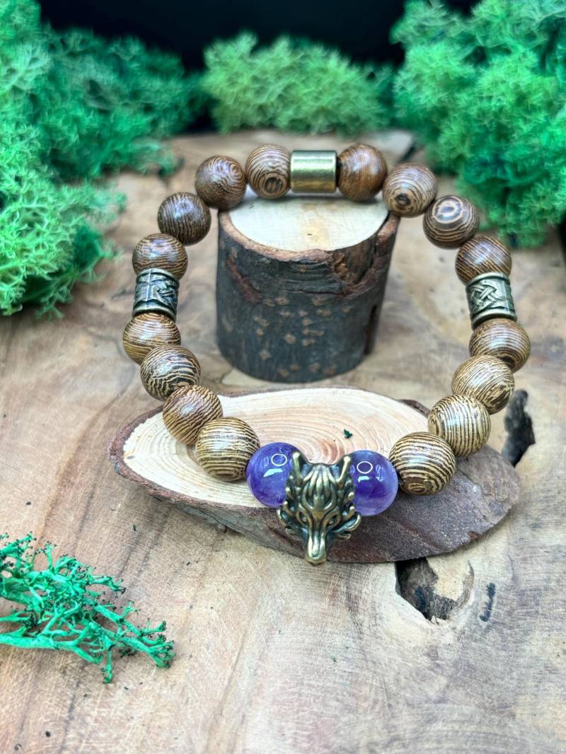 Drachen Amethyst Armband von NordicMystery
