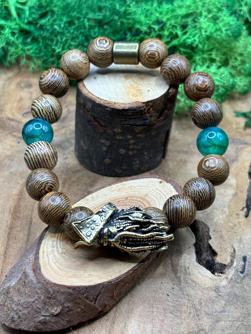 Piraten Armband Mit Drachenstein Perlen Piraten Armband Mit Drachenstein Perlen von NordicMystery