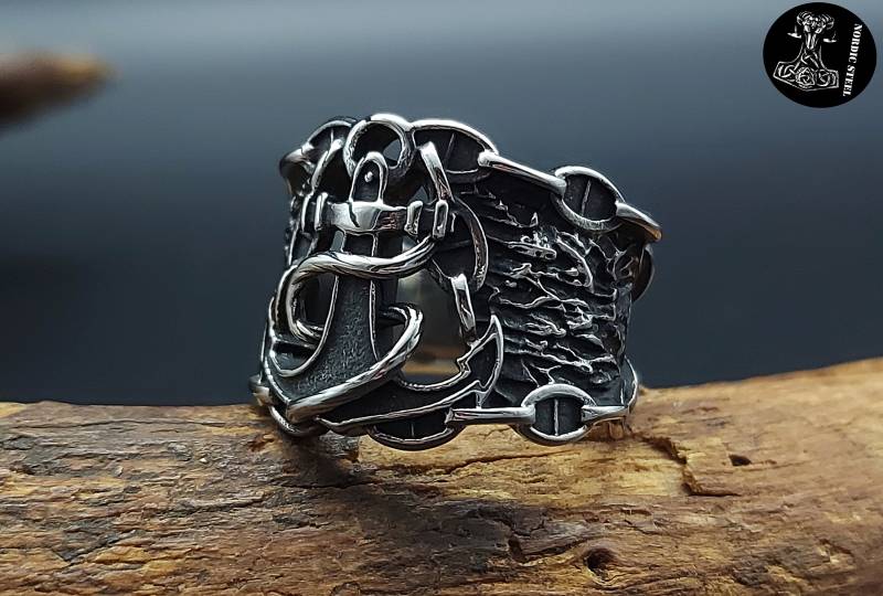 Ring Anker Seefahrt Schmuck Edelstahl Seemann Schiff Marine Boot Meer Ringe Geschenk See Neu Ring Anker Seefahrt Schmuck Edelstahl Seemann Schiff Marine Boot Meer Ringe Geschenk See Neu von NordicSteel