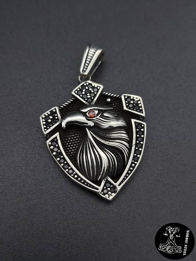 sterlingsilber Anhänger 925 Adler Echtsilber Königskette Schmuck Halskette Geschenk Vogel Silber Neu von NordicSteel
