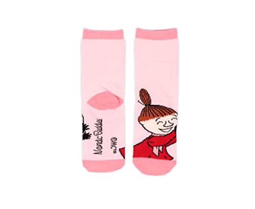 Little My Happiness Kids Moomin Socks, Pink/Red, EU28-31 von Nordicbuddies