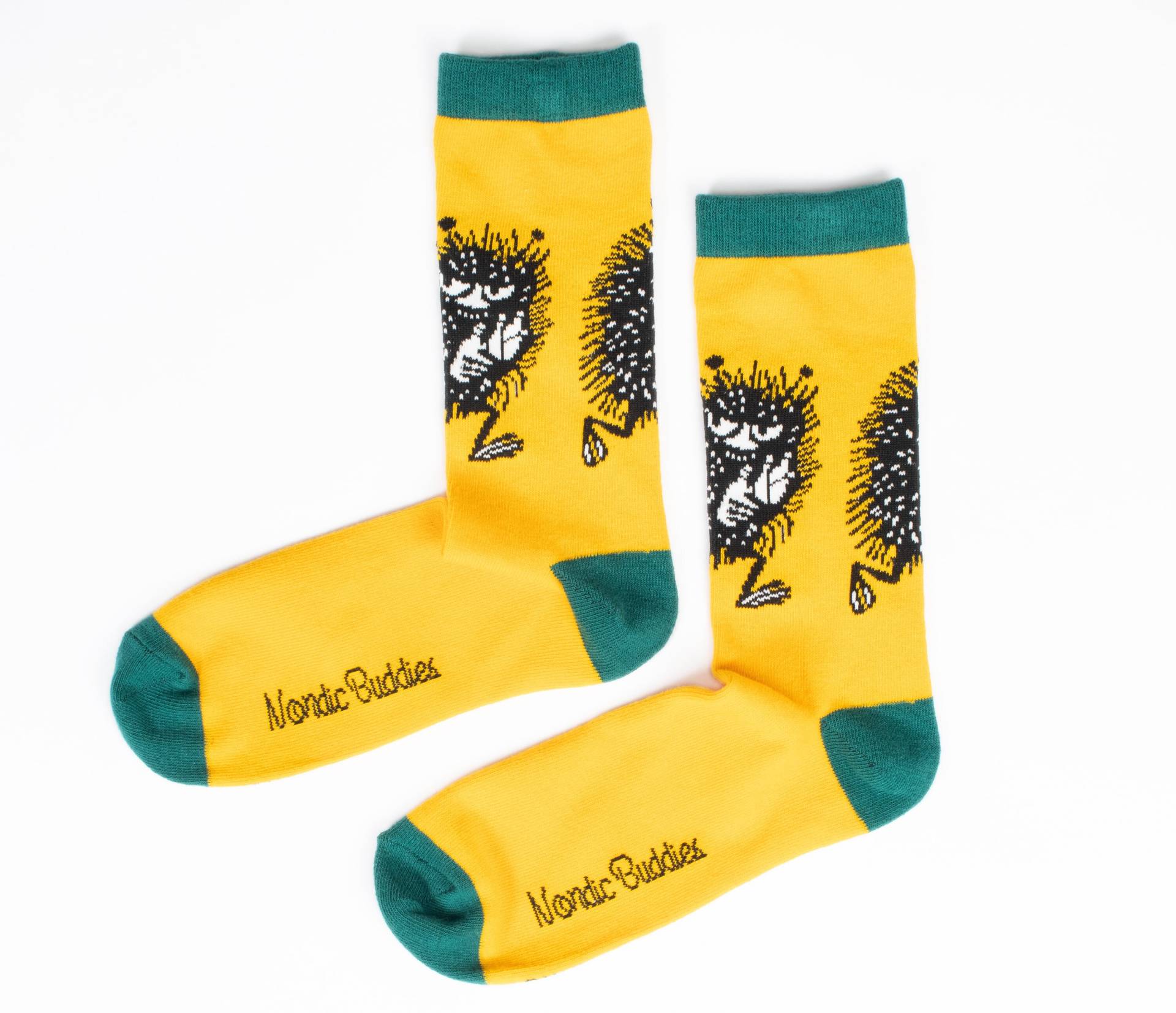 Moomin Stinky Socken Für Männer - Gelb & Grün von Nordicbuddies