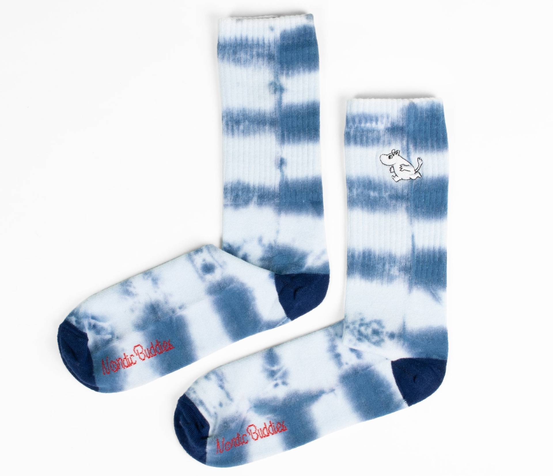 Mumin Hattifatteners Tie Dye Retro Socken Für Herren - Blau von Nordicbuddies
