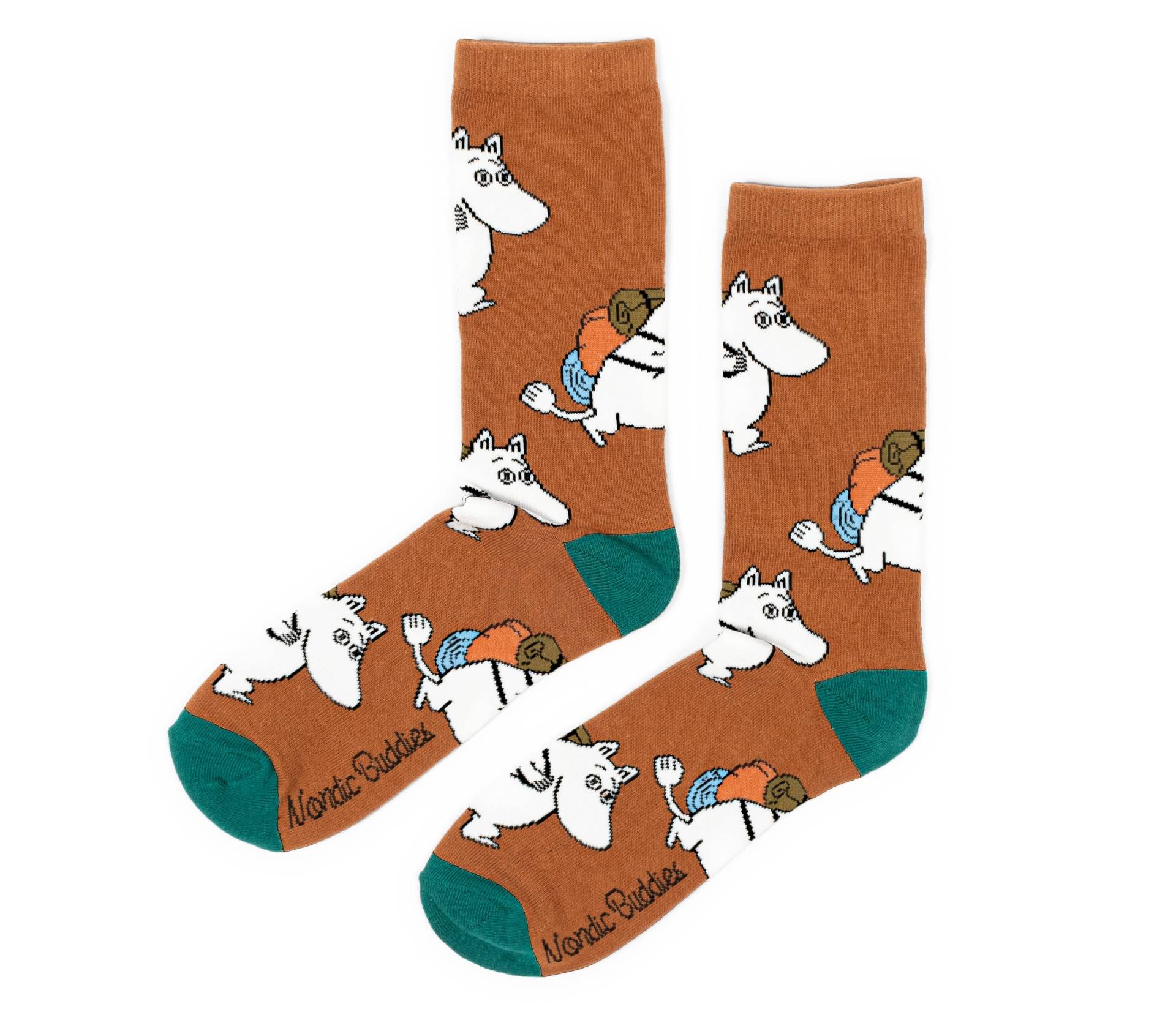 Mumin Socken Für Männer - Braun von Nordicbuddies