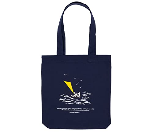 Nordicbuddies Moomin at the Sea Moomin Tote Bag, Navy, One size von Nordicbuddies