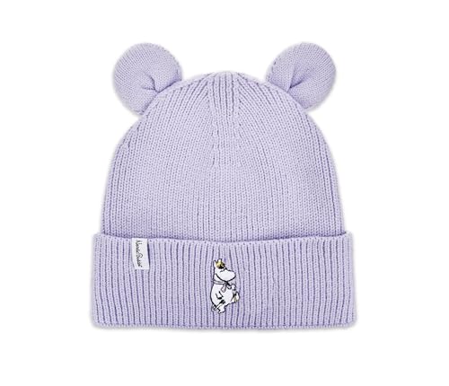 Nordicbuddies Snorkmaiden Kids Moomin Winter Beanie with Ears, Purple, Kids Size: 1,5-8 Years von Nordicbuddies