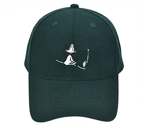 Nordicbuddies Snufkin Fishing Adult Moomin Corduroy Cap, Green, One Size fits Most von Nordicbuddies