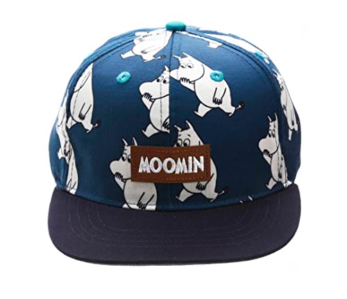 Nordicbuddies Unisex Kids Moomintroll Happy Moomin Cap, Blue, Einheitsgröße von Nordicbuddies