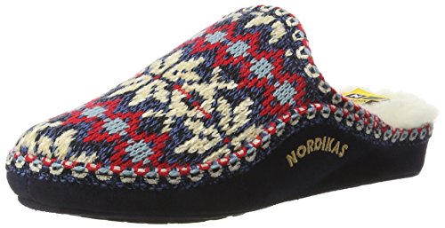 Nordikas Damen Classic Pantoffeln, Blau (Marino), 37 EU von Nordikas