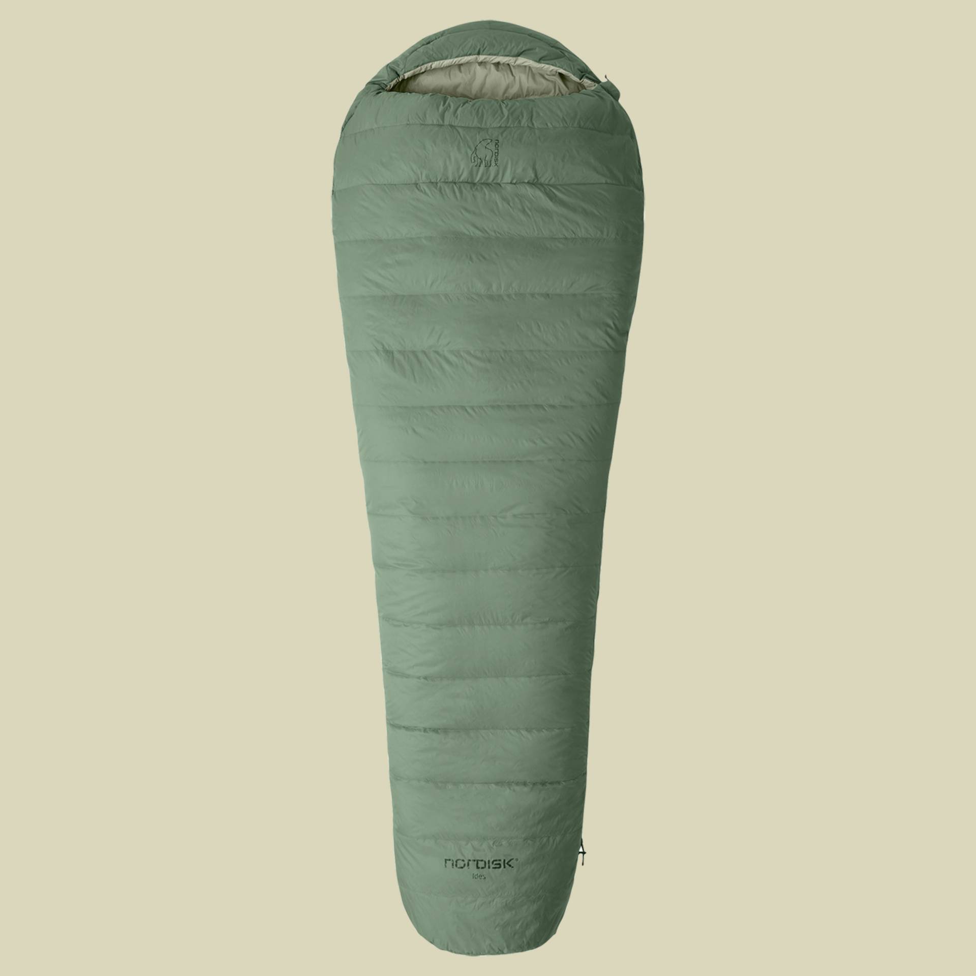 Ides +5°  Mummy Sleeping Bag 175 cm (M) links - Farbe hedge green / reseda von Nordisk