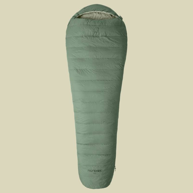 Ides +5°  Mummy Sleeping Bag 205 cm (XL) links - Farbe hedge green / reseda von Nordisk