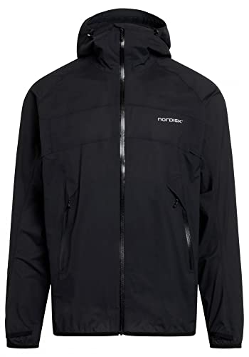 Nordisk M Medby Ultralight Jacket Schwarz - Leichte wasserdichte Herren Jacke, Größe L - Farbe Black von Nordisk