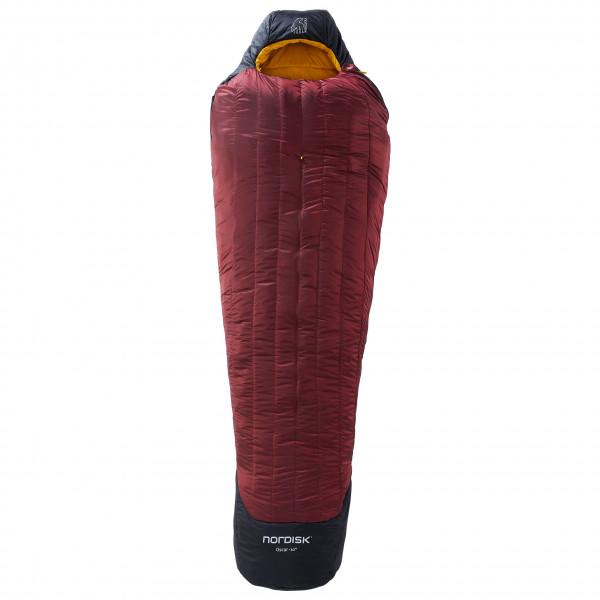 Nordisk - Oscar -10 Mummy - Kunstfaserschlafsack Gr L - 205 cm;M - 190 cm;XL - 220 cm rot/schwarz von Nordisk