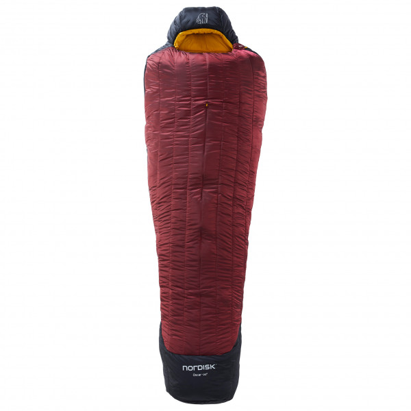 Nordisk - Oscar -20 Mummy - Kunstfaserschlafsack Gr L - 205 cm;M - 190 cm;XL - 220 cm rot/schwarz von Nordisk