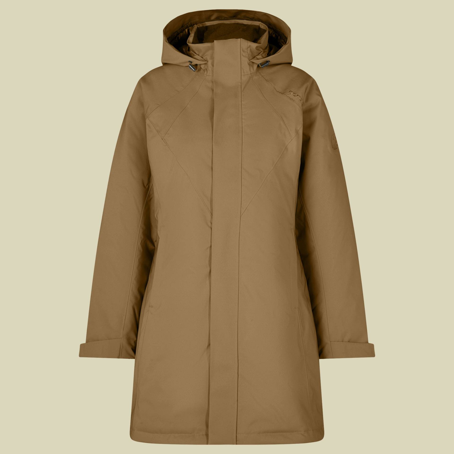 Vigdis Down Coat Women L braun - dull gold brown von Nordisk
