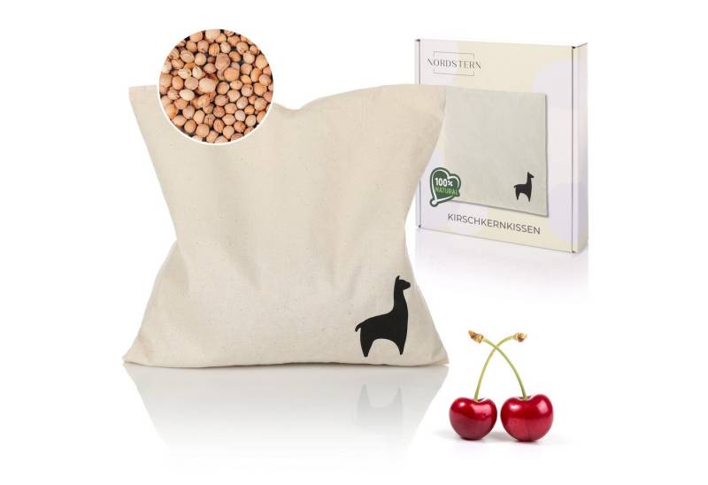 Nordstern Kirschkernkissen Wärmekissen 24 x 25 cm, Körnerkissen für die Mikrowelle als Geschenk für Frauen und Männer von Nordstern