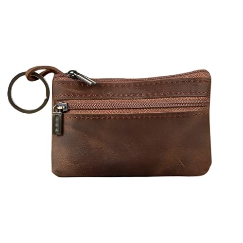 Norhogo 1 x Leder-Geldbörse für Herren, Münztasche, echtes Polyurethan, Münzgeldbörse, PU-Tasche, Herren-Geldwechsel-Geldbörse, Geschenke für Vater, Jungen von Norhogo