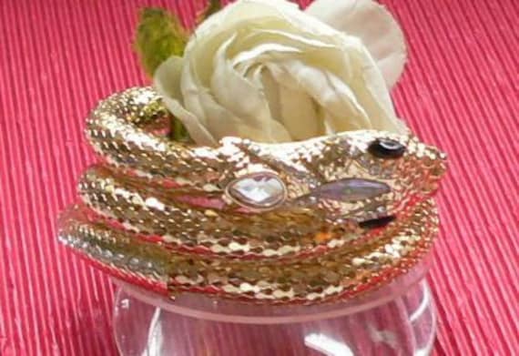 Ab005 - 1 Wickelarmband "Schlange" 3 Umläufe von NorikasFundgrube