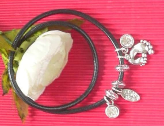 Sga036 - Repitllederarmband Dunkles Braun von NorikasFundgrube